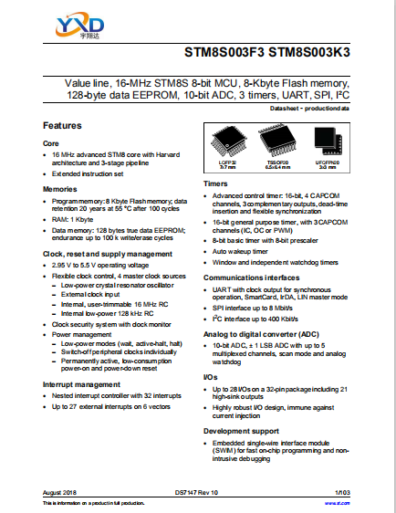 STM8S003F3P6